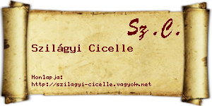Szilágyi Cicelle névjegykártya